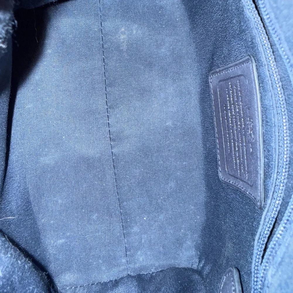 RARE Coach mini bannet Metalic Blue Satchel Bag - Picture 8 of 8